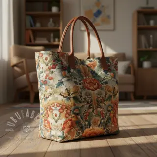 Dekorativno blago premium Linenlook Bloom Fruit Paradise digital print
