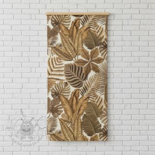 Dekorativno blago premium Leaf Embroidery digital print