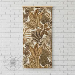 Dekorativno blago premium Leaf Embroidery digital print