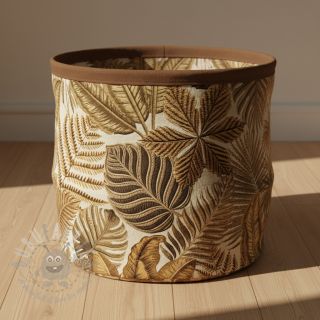 Dekorativno blago premium Leaf Embroidery digital print