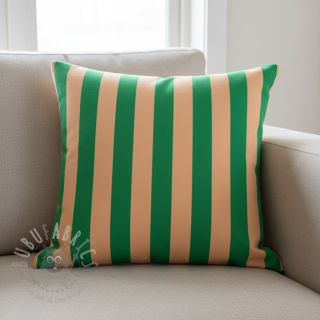 Dekorativno blago premium Joyful Basic Stripe green digital print
