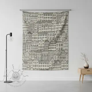 Dekorativno blago Linenlook Townhouse Fine Line