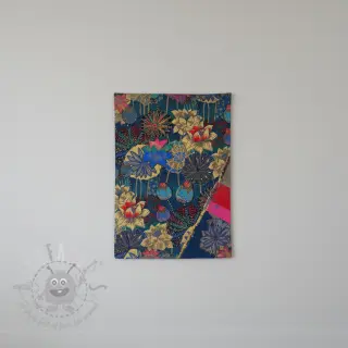Dekorativno blago jacquard Opium allover bleu