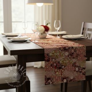 Dekorativno blago jacquard Nuage allover rouge