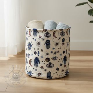 Dekorativno blago jacquard Namaste allover blanc