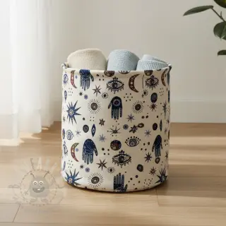 Dekorativno blago jacquard Namaste allover blanc