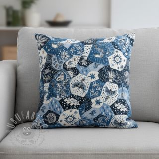 Dekorativno blago jacquard Tucan allover bleu