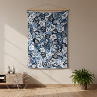 Dekorativno blago jacquard Tucan allover bleu