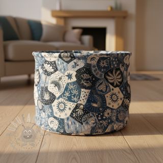 Dekorativno blago jacquard Tucan allover bleu