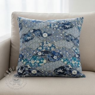 Dekorativno blago jacquard Nuage allover bleu