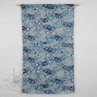 Dekorativno blago jacquard Nuage allover bleu