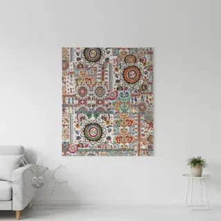 Dekorativno blago jacquard Ethnic multico