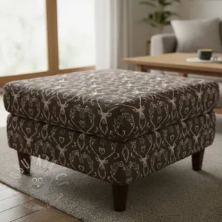 Dekorativno blago jacquard DOUBLE FACE Landhaus Deer Heart taupe