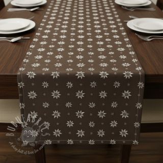 Dekorativno blago jacquard DOUBLE FACE Landhaus Edelweiss taupe