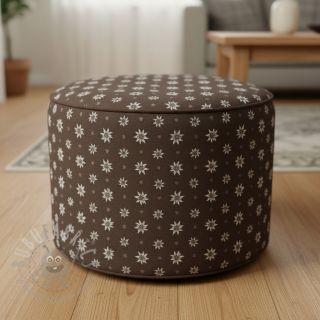 Dekorativno blago jacquard DOUBLE FACE Landhaus Edelweiss taupe