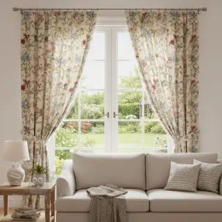 Dekorativno blago Linenlook premium Flower Dreamy Field digital print