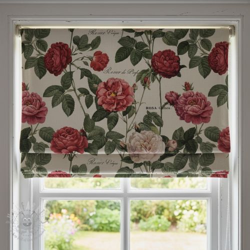 Dekorativno blago Linenlook premium Vintage Rose Garden digital print