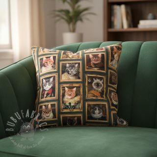 Dekorativno blago Cats Golden Age digital print