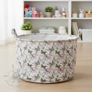 Dekorativno blago Genoveva butterfly lila digital print