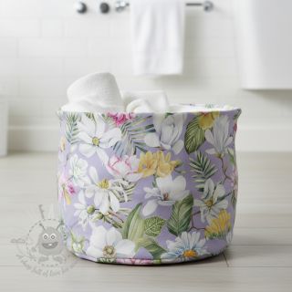 Dekorativno blago Genoveva flower lila digital print