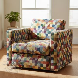 Dekorativno blago GOBELIN PREMIUM Graphic retro shapes