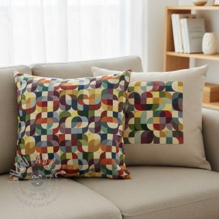 Dekorativno blago GOBELIN PREMIUM Graphic retro shapes