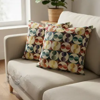 Dekorativno blago GOBELIN PREMIUM Graphic square circle