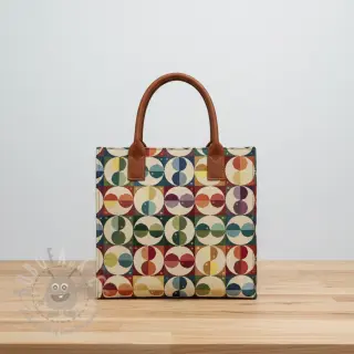 Dekorativno blago GOBELIN PREMIUM Graphic square circle