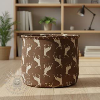 Dekorativno blago Linenlook Hunting deer silhouette