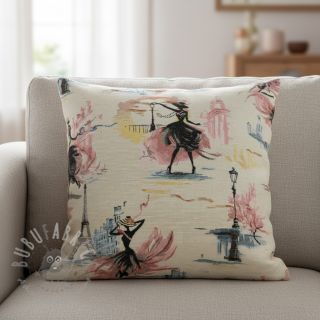 Dekorativno blago jacquard Triomphe blanc