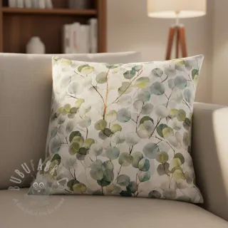 Dekorativno blago Linenlook Eucalyptus boho leaf digital print