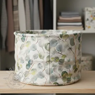Dekorativno blago Linenlook Eucalyptus boho leaf digital print