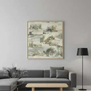 Dekorativno blago Winter landscape digital print