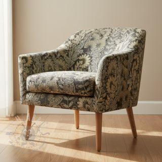 Dekorativno blago jacquard Boho leaves