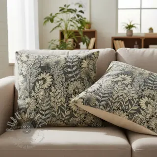 Dekorativno blago jacquard Boho leaves