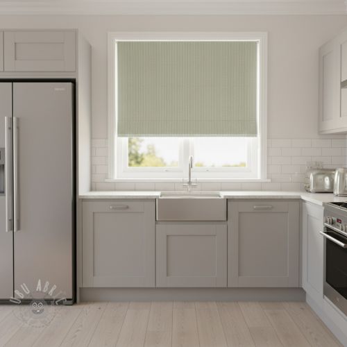 Dekorativno blago DOBBY Colored stripe soft green