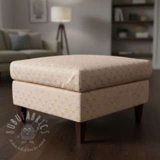 Dekorativno blago Linenlook Art deco cubes rose metallic premium