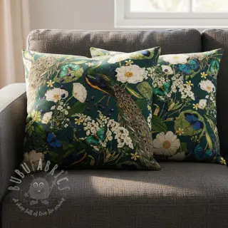 Dekorativno blago premium Peacock butterfly chique digital print