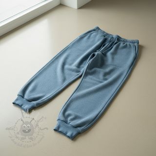 Kosmatena prevešanka MELANGE old blue