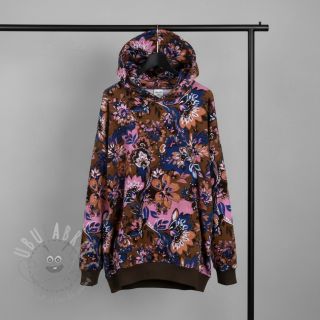 Prevešanka Flowers Mici brown digital print