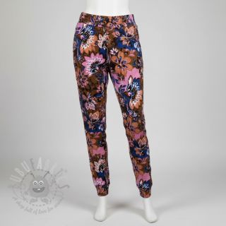 Prevešanka Flowers Mici brown digital print