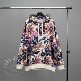 Prevešanka Flowers Mici ecru digital print