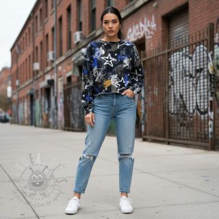 Prevešanka Graffiti black digital print