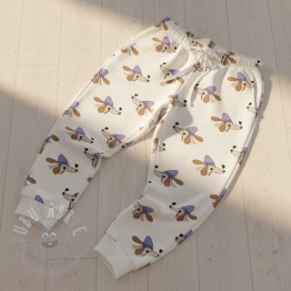 Prevešanka Dogs and hearts off white