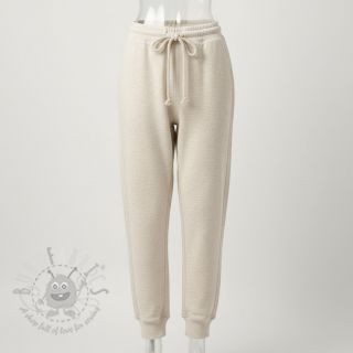 Kosmatena prevešanka JOGGING beige melange