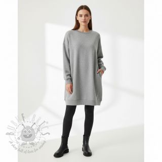 Kosmatena prevešanka JOGGING light grey melange