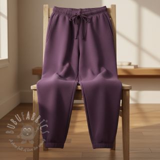 Kosmatena prevešanka JOGGING dark purple