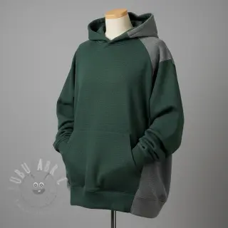 Kosmatena prevešanka JOGGING dark green melange