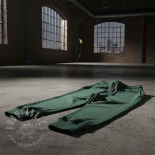 Kosmatena prevešanka JOGGING dark green melange