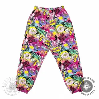 Prevešanka Manga fuchsia digital print